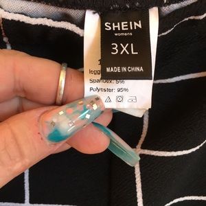 Ankle length grid leggings